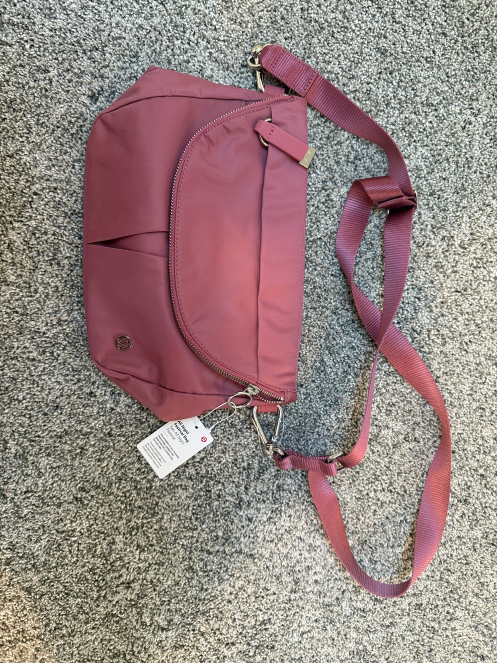 lululemon athletica Rose Pink Crossbody Sling Bag